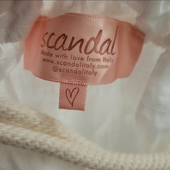 Scandal Italy 100% linen button front midi skirt one size - Picture 4 of 9